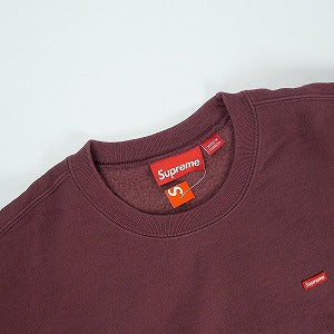 SUPREME シュプリーム 24AW Small Box Crewneck Maroon クルーネックスウェット エンジ Size 【M】 【新古品・未使用品】 20831586