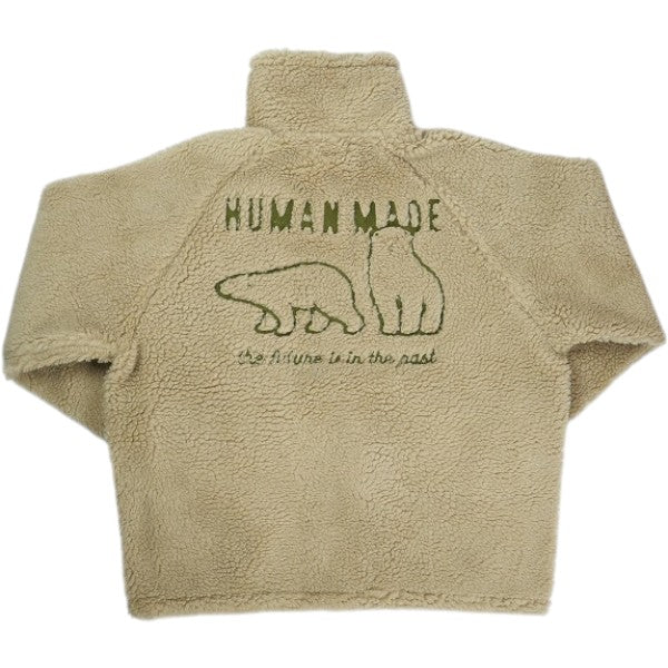 HUMAN MADE ミトン ベージュ フリーサイズ HUMAN MADE ヒューマンメイド 25AW FLEECE JACKET BEIGE HM30JK025