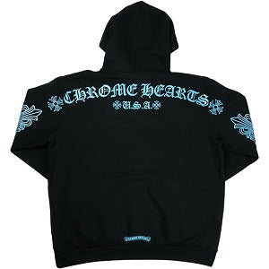 CHROME HEARTS クロム・ハーツ FRIENDS & FAMILY LIMITED GLITTER HD PULLOVER HOODIE 関係者限定パーカー 黒青 Size 【L】 【新古品・未使用品】 20831628
