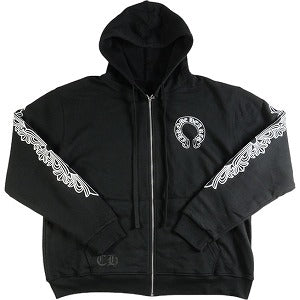 CHROME HEARTS クロム・ハーツ HORSESHOE THERMAL FULL ZIP HOODIE BLACK ジップパーカー 黒 Size 【XXL】 【新古品・未使用品】 20831637