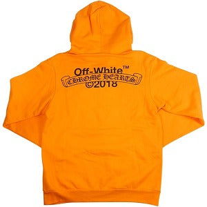Chrome Hearts オレンジ パーカー サイズS CHROME HEARTS クロム・ハーツ ×OFF WHITE Scroll Hoodie Orange