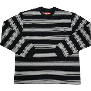 SUPREME シュプリーム 25FW Stripe Pocket L/S Top Black ロンT 黒