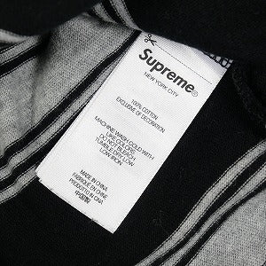 SUPREME シュプリーム 25FW Stripe Pocket L/S Top Black ロンT 黒
