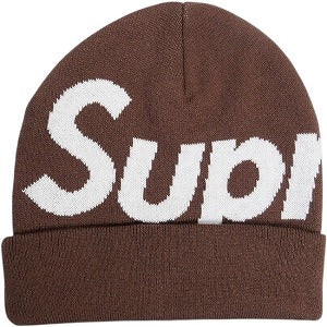SUPREME シュプリーム 25FW Big Logo Beanie Brown ビーニー 茶 Size