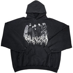 BALENCIAGA（バレンシアガ） 24AW TRVY7 METAL HEADS HOODIE BLACK