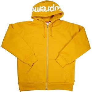 Supreme イエロージップアップパーカー SUPREME シュプリーム 11AW Hood Logo Thermal Zipup hoodie Yellow