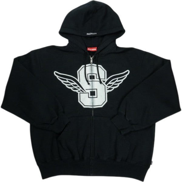 SUPREME シュプリーム 25SS Wings Zip Up Hooded Sweatshirt Black 