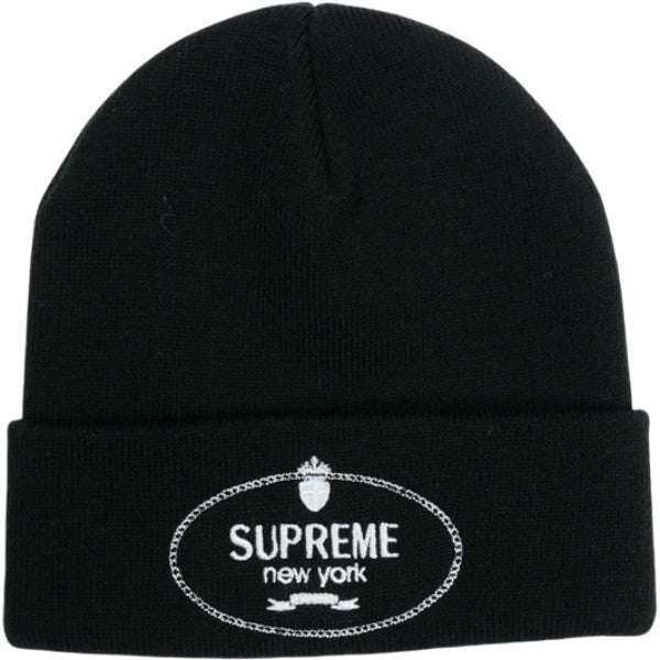 SUPREME シュプリーム 24AW Crest Beanie Black ビーニー 黒 Size