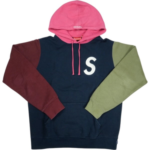SUPREME シュプリーム 19SS S Logo Colorblocked Hooded