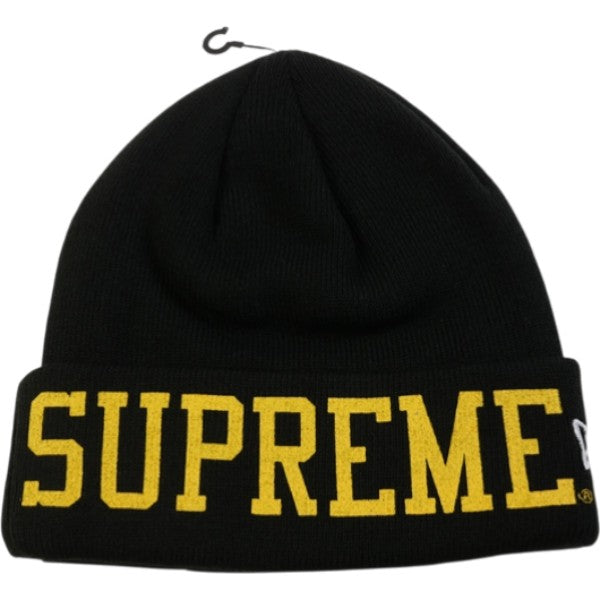 SUPREME シュプリーム 23AW New Era Varsity Beanie Black ビーニー 黒