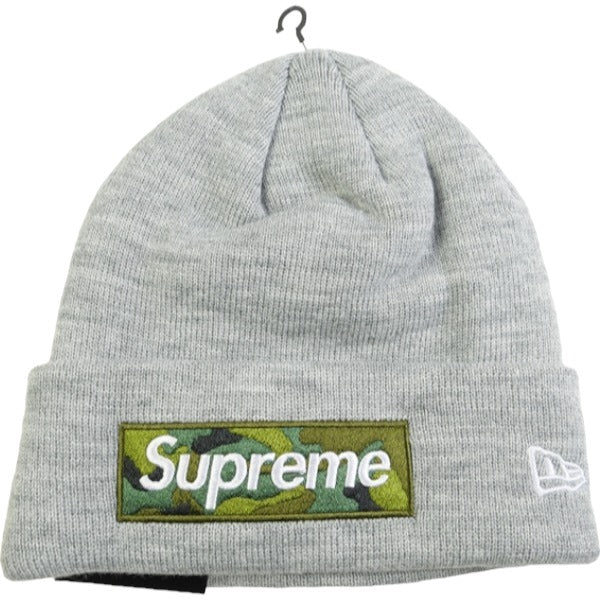SUPREME シュプリーム 23AW New Era Box Logo Beanie Heather Grey