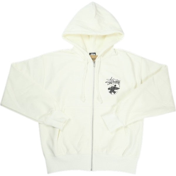 STUSSY ステューシー 26SS LONG HAUL ZIP HOODIE OFF WHITE ジップ
