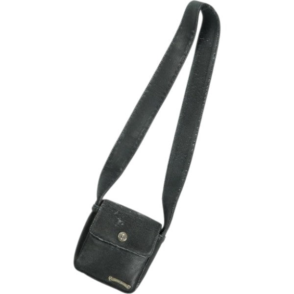 CHROME HEARTS クロム・ハーツ HOT POT DESTROY LEATHER SHOULDER BAG 