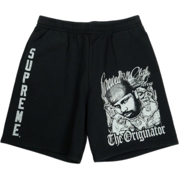 SUPREME シュプリーム ×DJ Screw 26SS Sweatshort Black ショーツ 黒