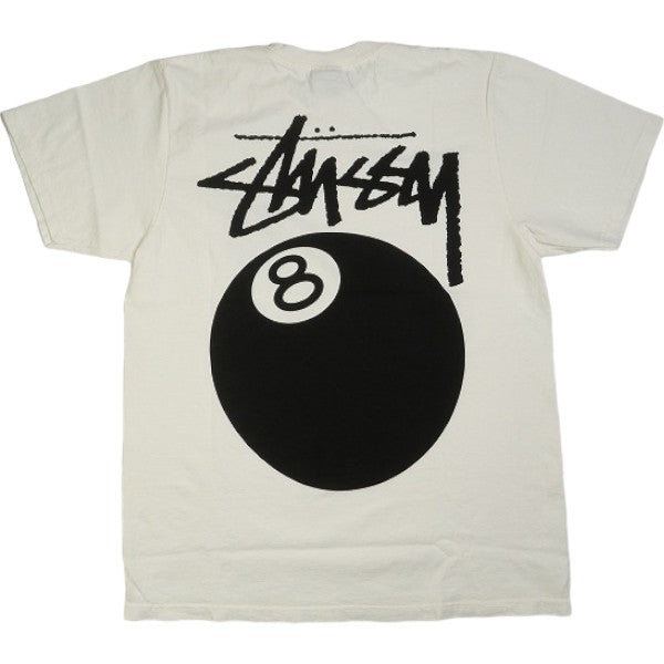 STUSSY ステューシー 24SS 8 BALL TEE PIGMENT DYED White Tシャツ 白 