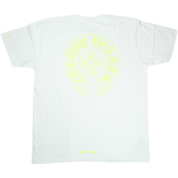 CHROME HEARTS クロム・ハーツ HORSESHOE S/S TEE WHITE/NEON YELLOW T