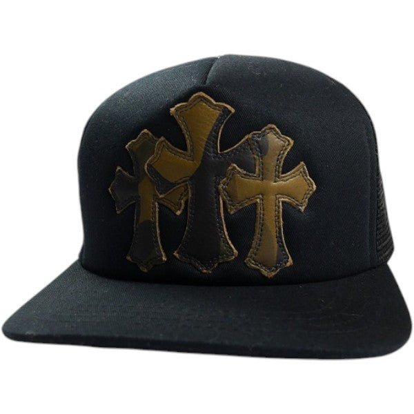 CHROME HEARTS クロム・ハーツ TRUCKER CAP NEW 3 CEM CRS BLACK/CAMO