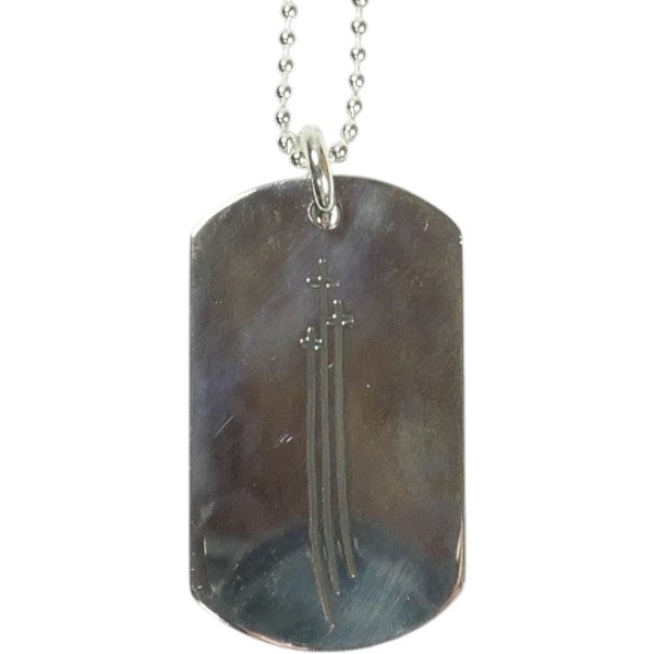 CHROME HEARTS クロム・ハーツ DOG TAG RS 3 CROSS SILVER ドッグタグ