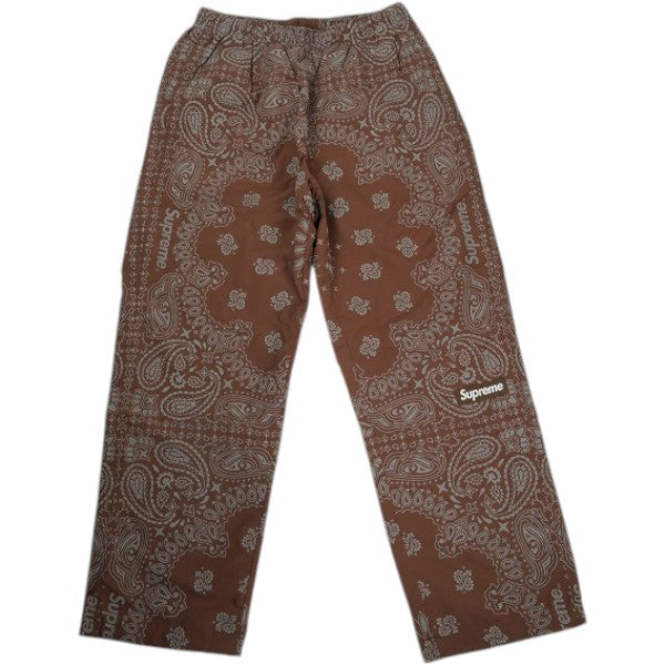 SUPREME シュプリーム 26SS Reflective Bandana Track Pant Brown