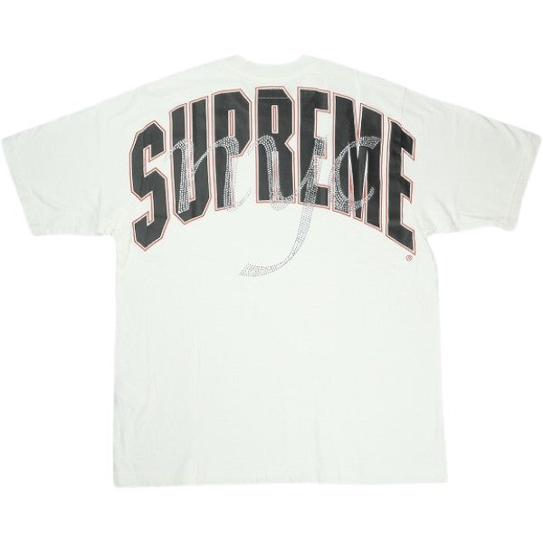 SUPREME シュプリーム 26SS Rhinestone Script S/S Top White Tシャツ