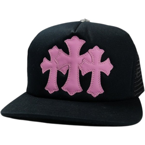 CHROME HEARTS クロム・ハーツ TRUCKER CAP NEW 3 CEM CRS BLACK/PINK