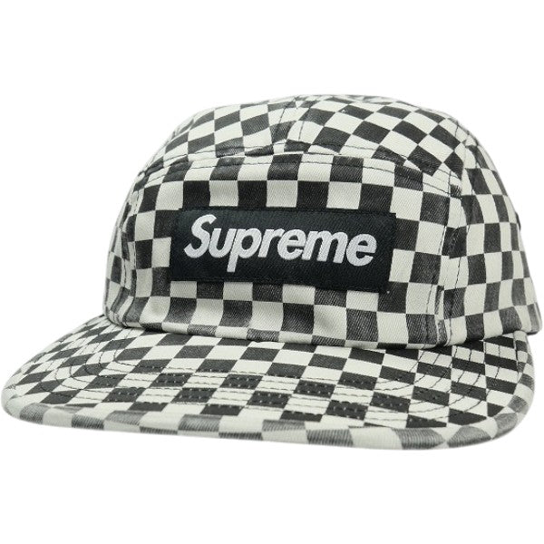 SUPREME シュプリーム 26FW Washed Chino Twill Camp Cap Checkerboard