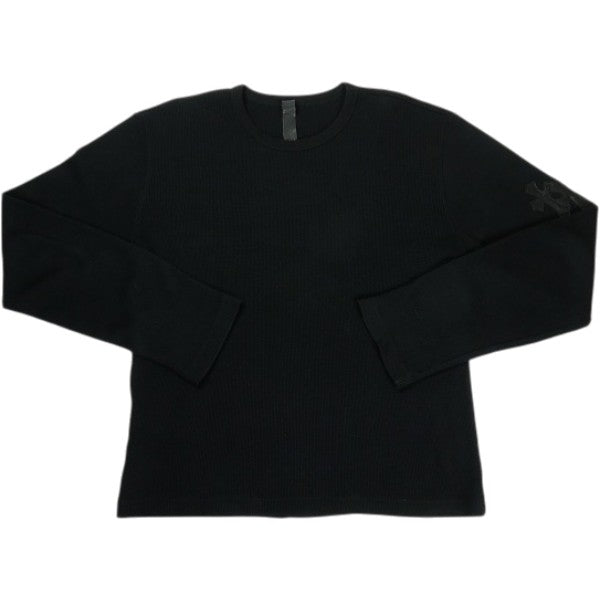 CHROME HEARTS クロム・ハーツ DOUBLE CROSS THERMAL L/S TEE BLACK