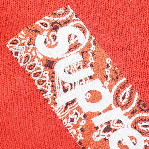 SUPREME シュプリーム Box Logo Tee ペイズリー柄BOXロゴTシャツ 赤 Size【L】 【中古品-良い】【中古】
