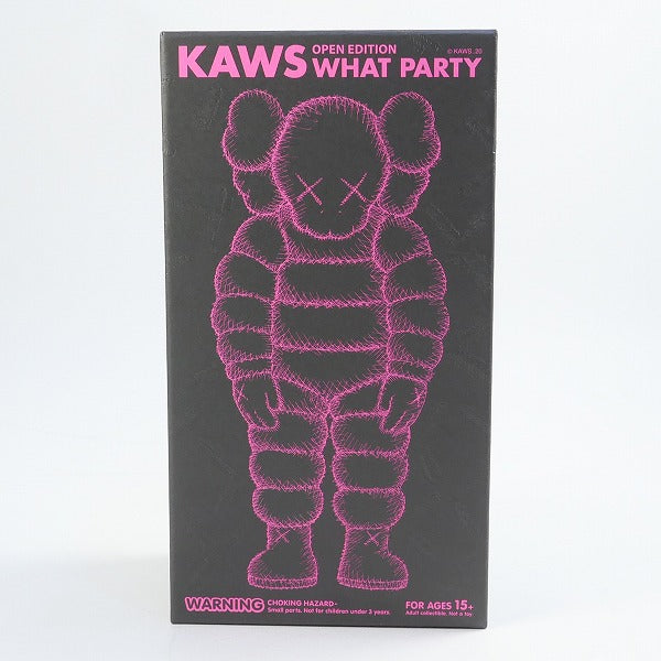 KAWS カウズ ×MEDICOM TOY メディコムトイ WHAT PARTY フィギュア ピンク Size【フリー】 【新古品・未使用品】