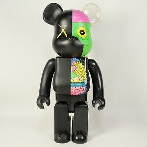 BE@RBRCK KAWS 人体模型 ブラック1000%