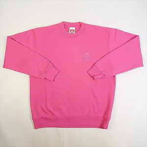 girls don't cry crew neck sweat ピンク