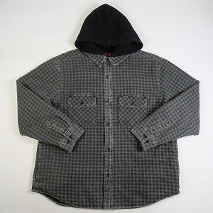 SUPREME シュプリーム 22AW Houndstooth Flannel Hooded Shirt ...