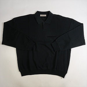 Fear of God フィアーオブゴッド ESSENTIALS LS POLO STRETCH LIMO ポロ長袖シャツ 黒 Size 【M】  【新古品・未使用品】 20753638