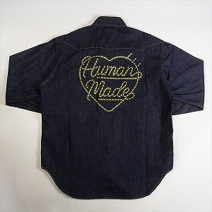 HUMAN MADE ヒューマンメイド 23SS DENIM WESTERN SHIRT デニム長袖シャツ インディゴ Size 【S】  【新古品・未使用品】 20759117