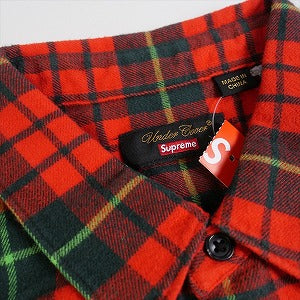 SUPREME シュプリーム ×Undercover 23SS S/S Flannel Shirt 半袖シャツ 赤 Size 【M】 【新古品・未使用品】 20762491