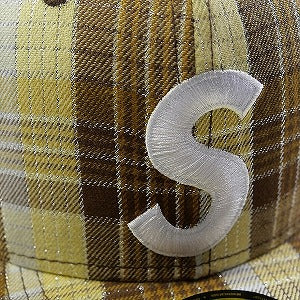 SUPREME シュプリーム 23SS Metallic Plaid S Logo New Era Cap キャップ 茶 Size 【7　1/4(S)】 【新古品・未使用品】 20765257