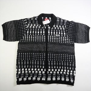 SUPREME シュプリーム 23SS Gradient Grid Zip Up Polo ポロシャツ 黒 ...