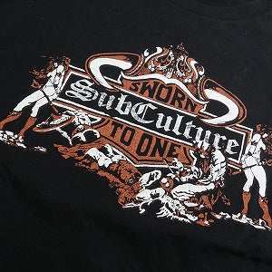 SubCulture サブカルチャー SM LONGSLEEVE T-SHIRT ロンT 黒 Size 【1】 【中古品-非常に良い】 20766313