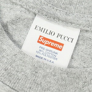SUPREME シュプリーム ×Emilio Pucci 21SS Box Logo Tee Grey/Dusty Pink Tシャツ 灰 Size 【L】 【新古品・未使用品】 20770536