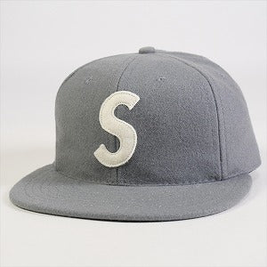 SUPREME シュプリーム Ebbets S Logo Fitted 6-Panel Grey キャップ 灰