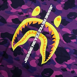 A BATHING APE ア ベイシング エイプ ×Jessie Reyez Shark Relaxed Tee PURPLE Tシャツ 紫 Size 【L】 【新古品・未使用品】 20772592