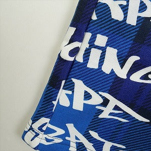 A BATHING APE ア ベイシング エイプ GRAFFITI CHECK SWEAT SHORTS BLUE スウェットショーツ 青 Size 【L】 【新古品・未使用品】 20772596