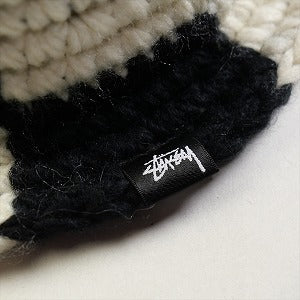 STUSSY ステューシー 23AW BUCKET HAT CHECKER KNIT BLACK/WHITE ハット 白黒 Size 【フリー】 【新古品・未使用品】 20774243