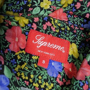 SUPREME シュプリーム 19SS Mini Floral Rayon S/S Shirt Black 半袖シャツ 黒 Size 【S】 【中古品-良い】 20776242