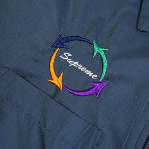 SUPREME シュプリーム 19SS Zip Up S/S Work Shirt Navy 半袖シャツ 紺 Size 【S】 【中古品-良い】 20776243