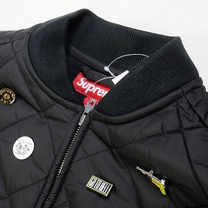 Supreme Pins Quilted Work Vest “Black”