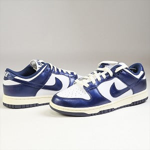 NIKE ナイキ WMNS DUNK LOW PRM Midnight Navy and White FN7197-100 ...
