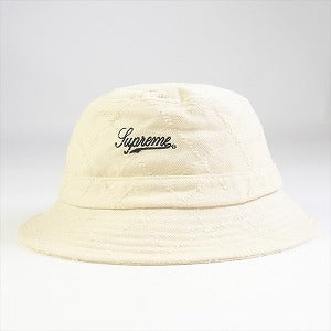 SUPREME シュプリーム 23AW Punched Denim Crusher Dyed Beige ハット ベージュ Size 【S/M】 【新古品・未使用品】 20778025