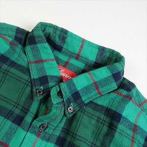 SUPREME シュプリーム 18AW Tartan L/S Flannel Shirt Teal 長袖シャツ 緑 Size 【S】 【中古品-良い】 20779011