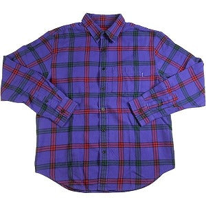 SUPREME シュプリーム 19AW Tartan Flannel Shirt Purple 長袖シャツ 紫 Size 【S】 【中古品-良い】 20779015